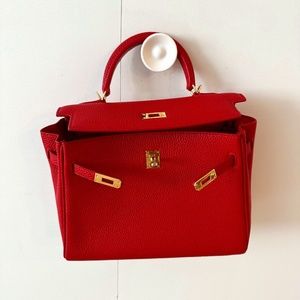 Gorgeous Red Leather Bag